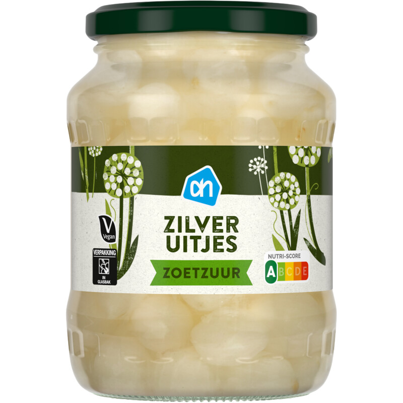 Een afbeelding van AH Zilveruitjes zoetzuur