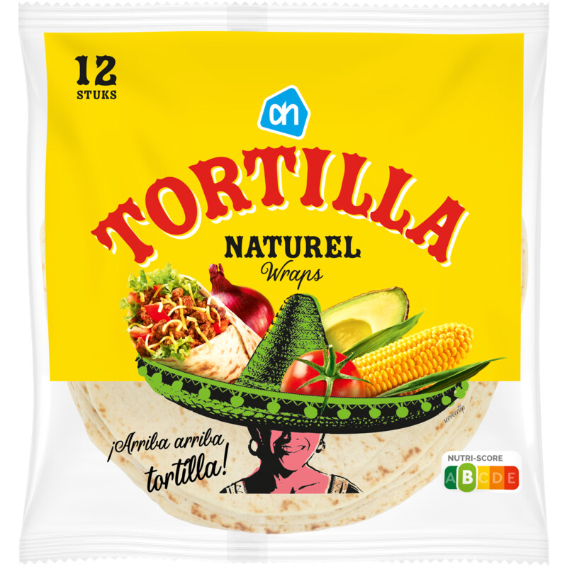 Een afbeelding van AH Tortilla naturel wraps