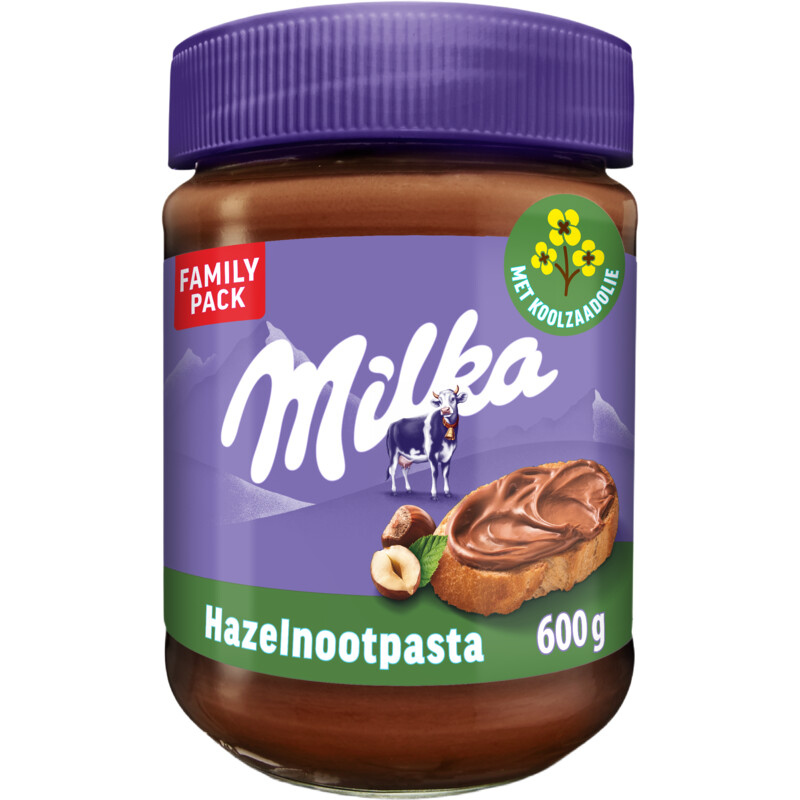 Een afbeelding van Milka Hazelnootpasta met chocolade