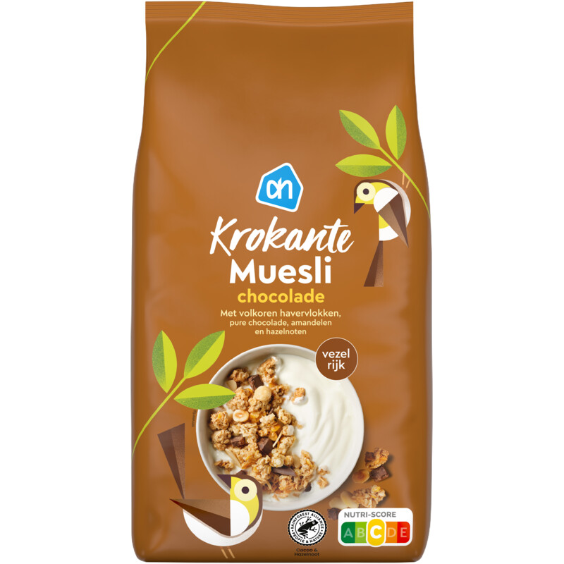 Een afbeelding van AH Krokante muesli chocolade