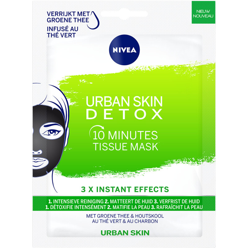 Een afbeelding van NIVEA 10 minutes urban skin houtskool masker