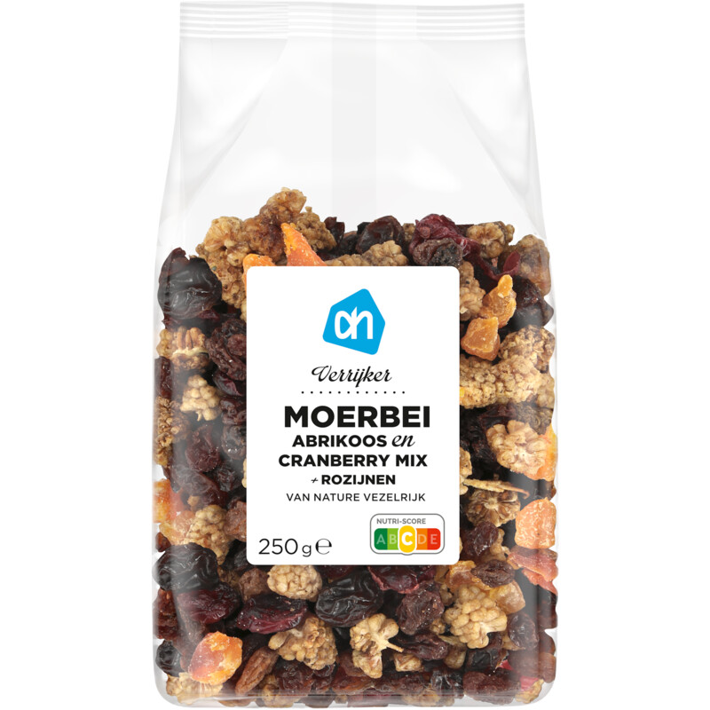 Een afbeelding van AH Verrijker moerbei abrikoos en cranberry