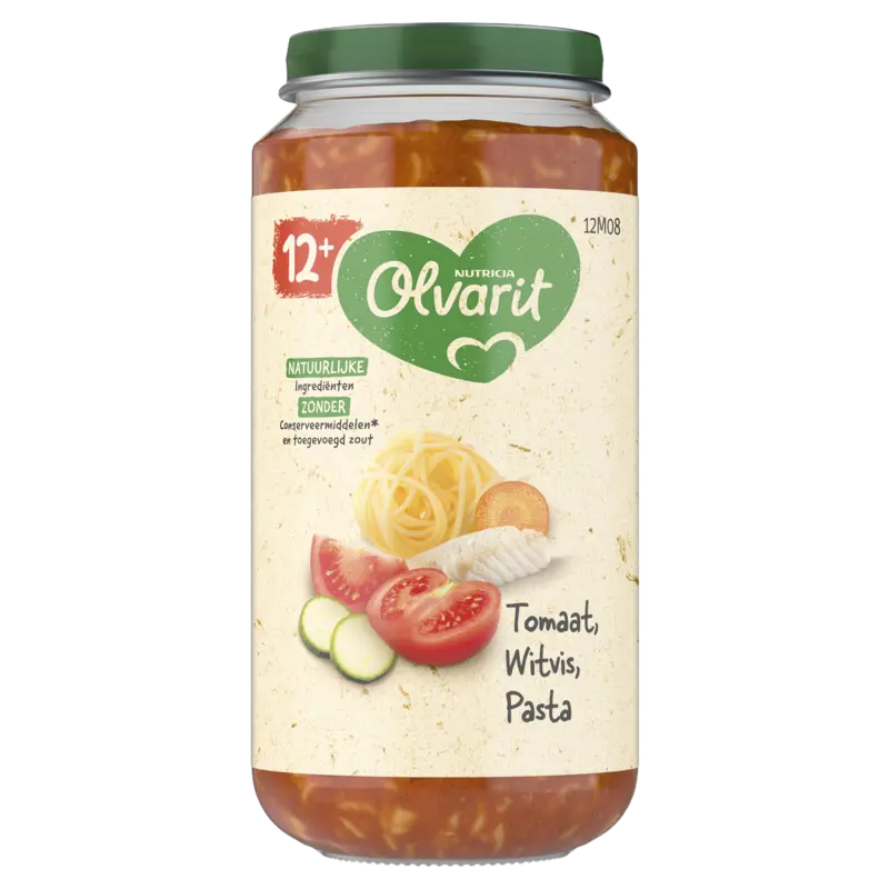Olvarit Tomaat witvis pasta 12m+