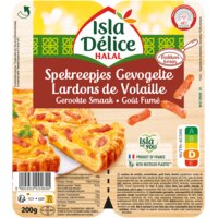 Een afbeelding van Isla Délice Gerookte kip spekreepjes