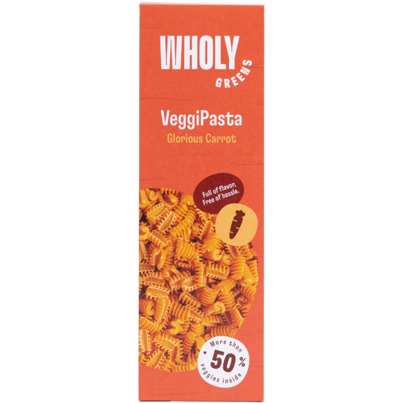 Een afbeelding van Wholy Greens Veggipasta glorius carrot
