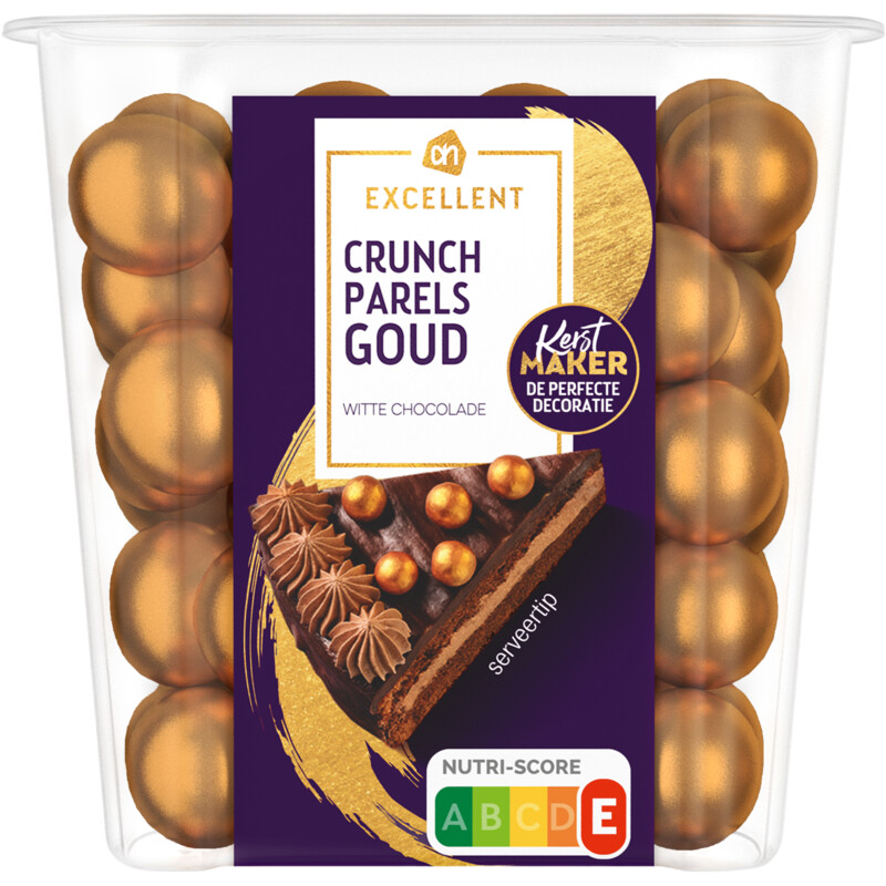 Een afbeelding van AH Excellent Crunch parels goud