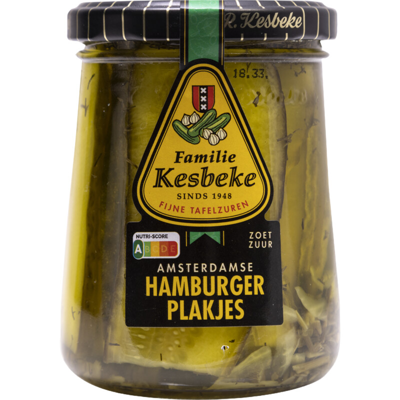 Een afbeelding van Kesbeke Hamburger plakjes zoet zuur