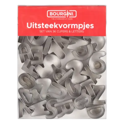 pdp-image-Bourgini Uitsteekvormpjes cijfers en letters