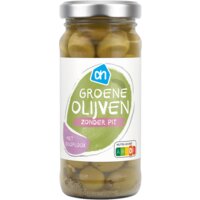 Een afbeelding van AH Groene olijven met knoflook