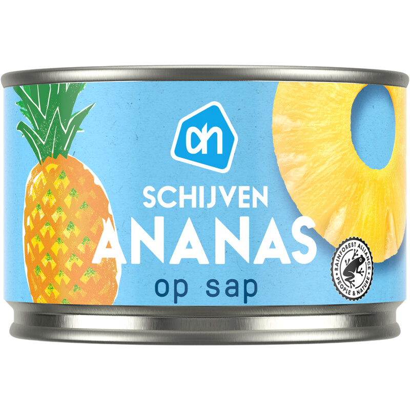 Een afbeelding van AH Ananasschijven op sap