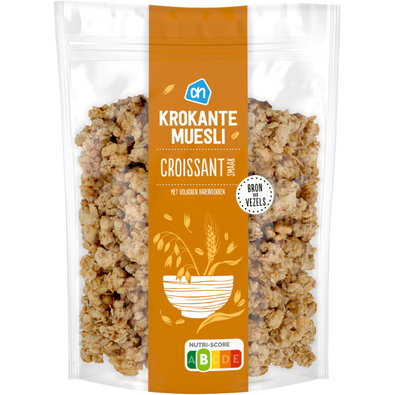 Een afbeelding van AH Krokante muesli croissantsmaak