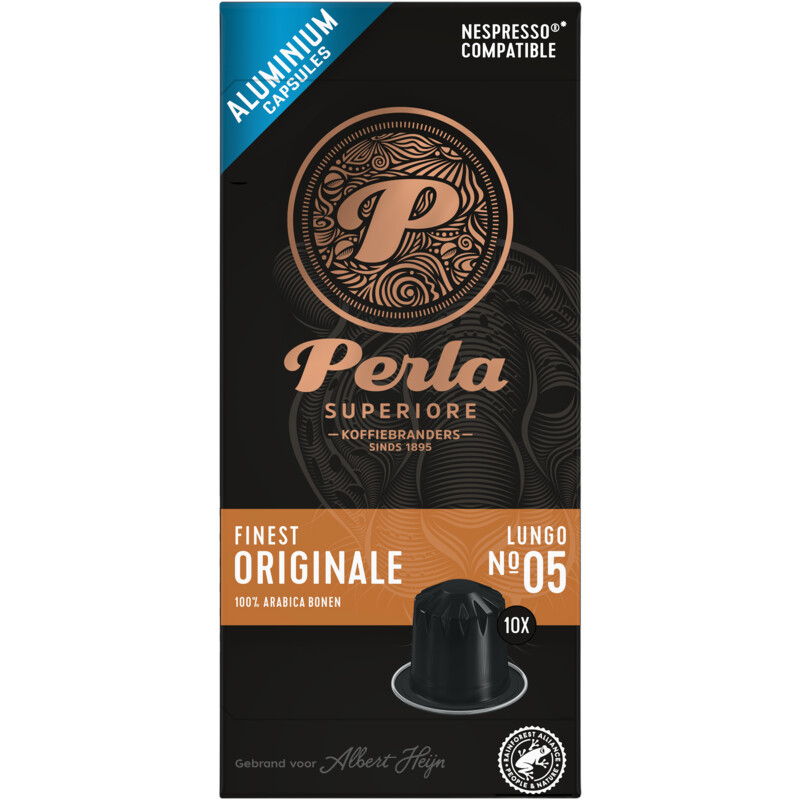 Een afbeelding van Perla Superiore Finest originale lungo capules