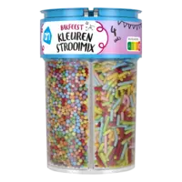 AH Bakfeest kleuren strooimix 4 vaks