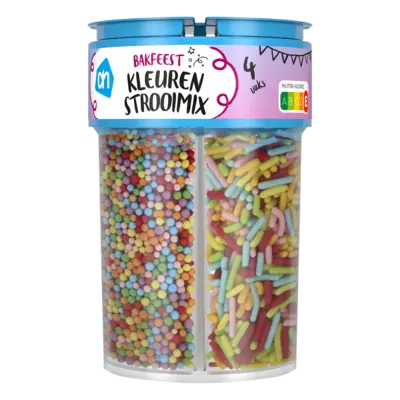 pdp-image-AH Bakfeest kleuren strooimix 4 vaks