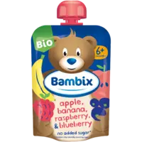 Bambix Apple, banana, raspberry 6m+ bel