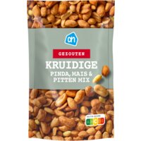 Een afbeelding van AH Kruidige pinda, mais en pitten gezouten
