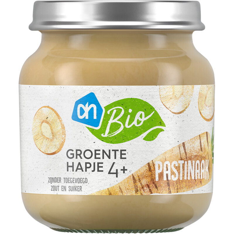 Een afbeelding van AH Biologisch Groentehapje pastinaak 4+