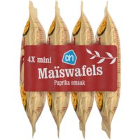 Een afbeelding van AH Mini maiswafels paprika smaak