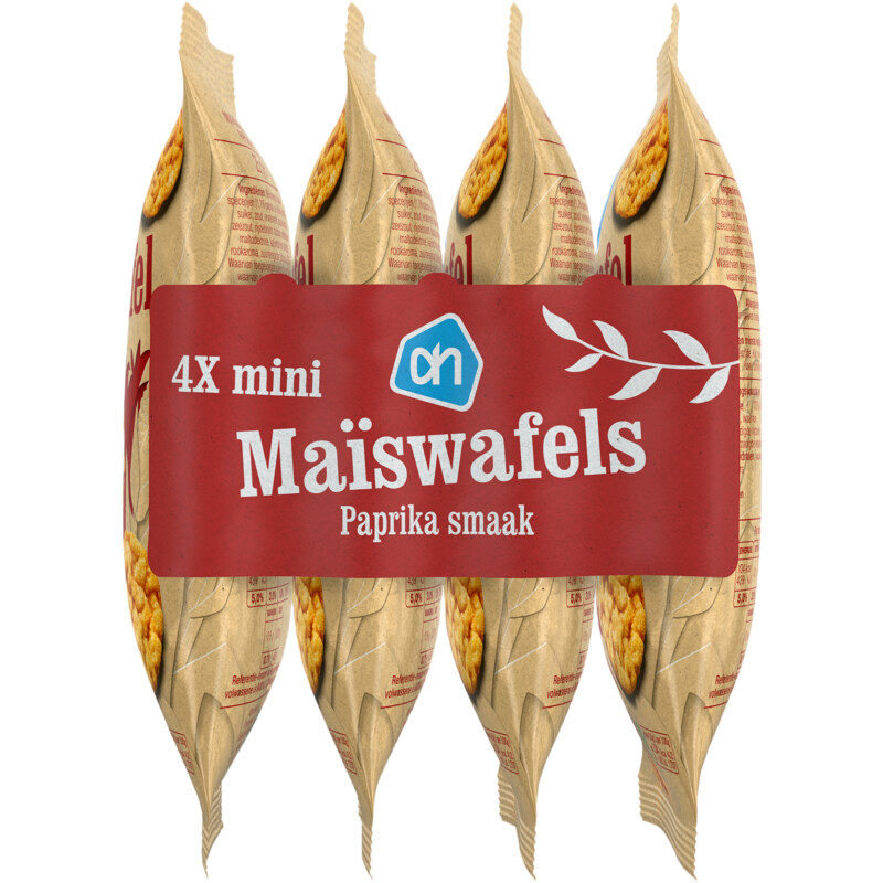 Een afbeelding van AH Mini maiswafels paprika smaak