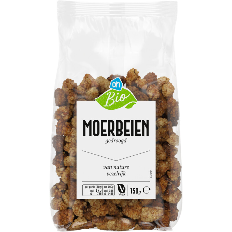 Een afbeelding van AH Biologisch Moerbeien gedroogd