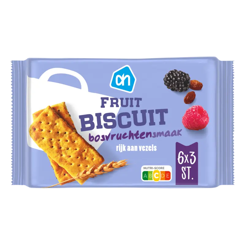 Fruitbiscuit bosvruchtensmaak