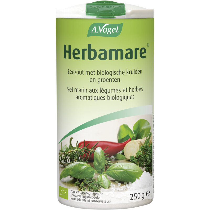 Een afbeelding van A.Vogel Herbamare original zeezout met kruiden