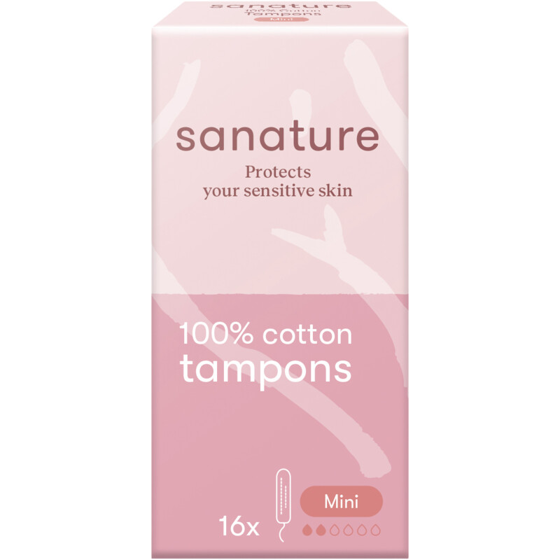 Een afbeelding van Sanature Katoenen tampon mini