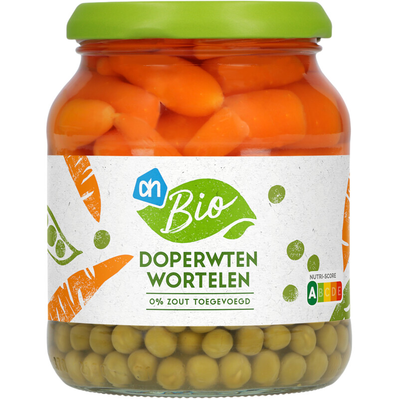 Een afbeelding van AH Biologisch Doperwten wortelen