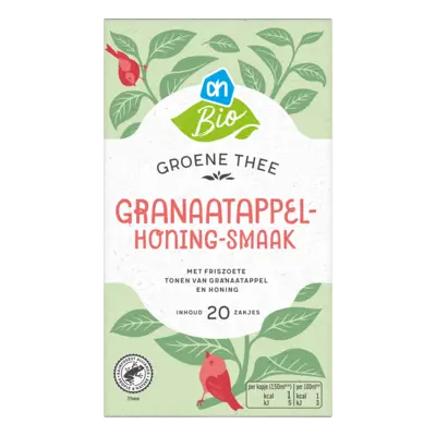 pdp-image-AH Biologisch Groene thee granaatappel & honingsmaak