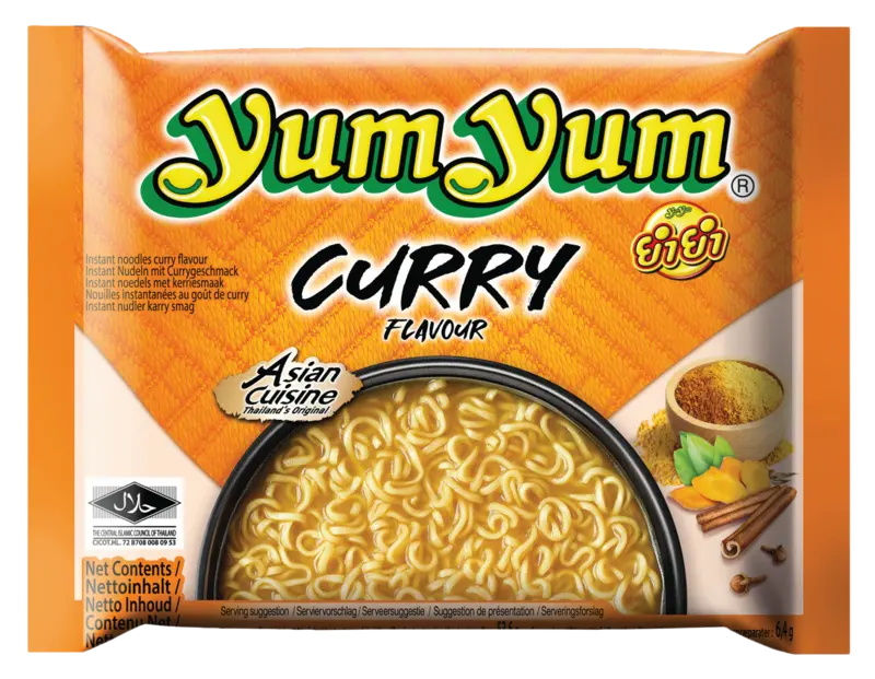 Yum Yum Curry flavour instant noodles