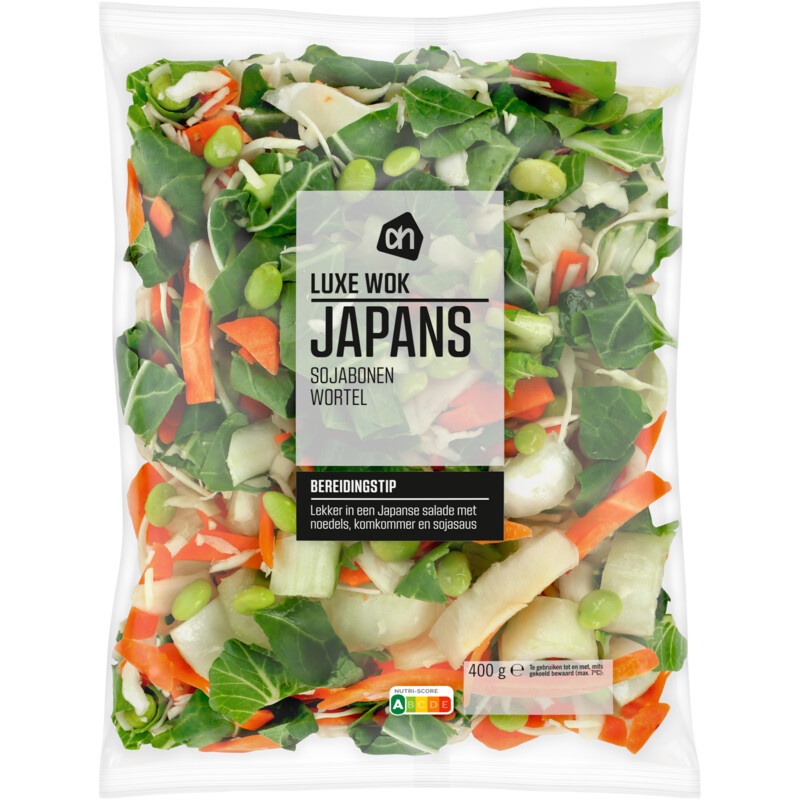 Een afbeelding van AH Luxe wok Japans sojabonen wortel