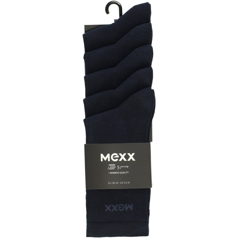 Een afbeelding van Mexx Sokken navy maat 39-42 5-pack