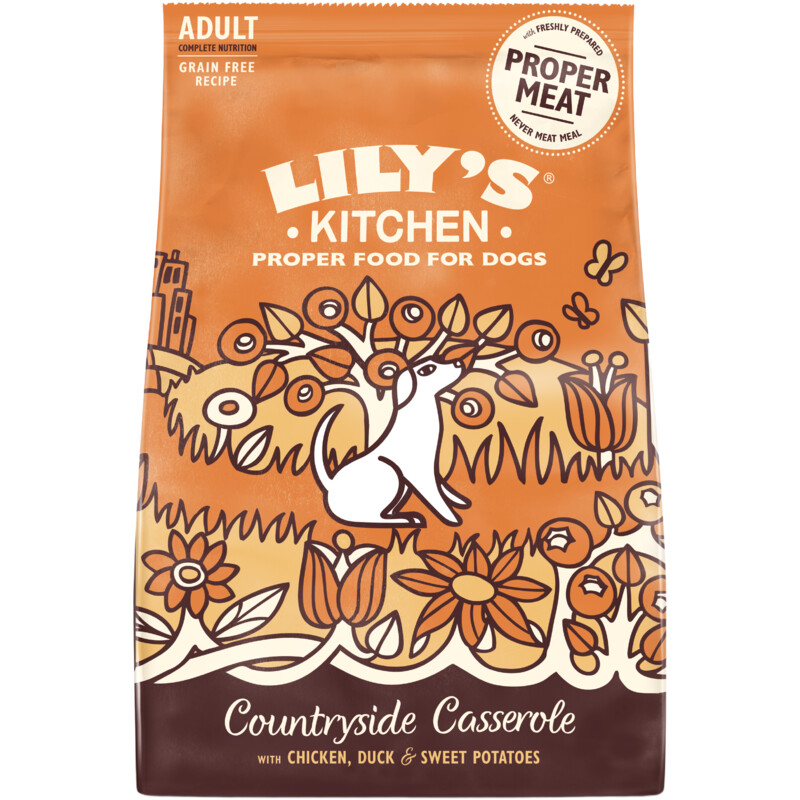 Een afbeelding van Lily's Kitchen Countryside casserole met kip en eend