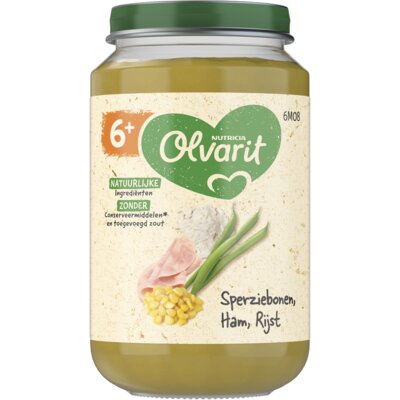 pdp-image-Olvarit 6+ mnd sperziebonen ham rijst