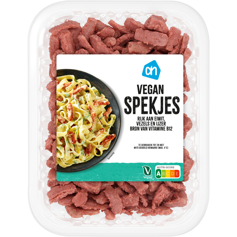 Een afbeelding van AH Vegan spekjes