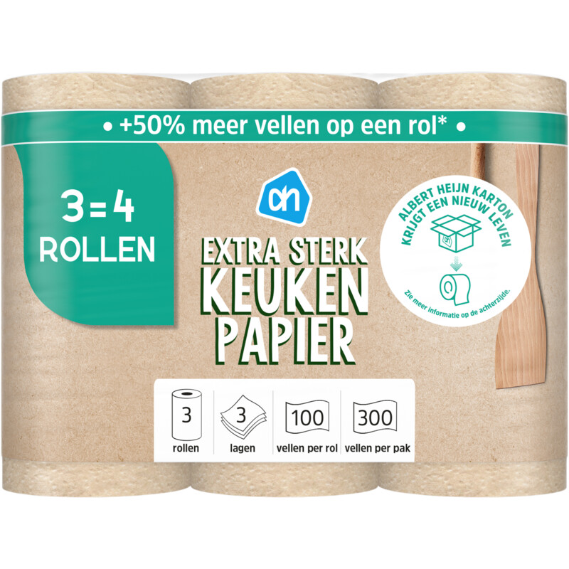 Een afbeelding van AH Keukenpapier recycled 3-laags