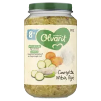 Olvarit Courgette witvis rijst 8m+