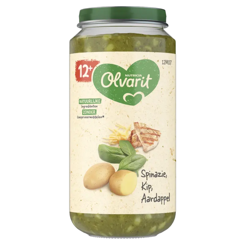 Olvarit Spinazie kip aardappel 12m+
