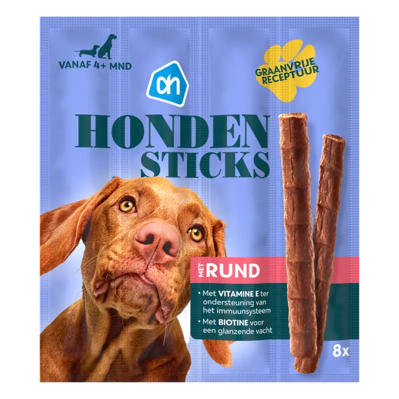 Honden sticks met rund