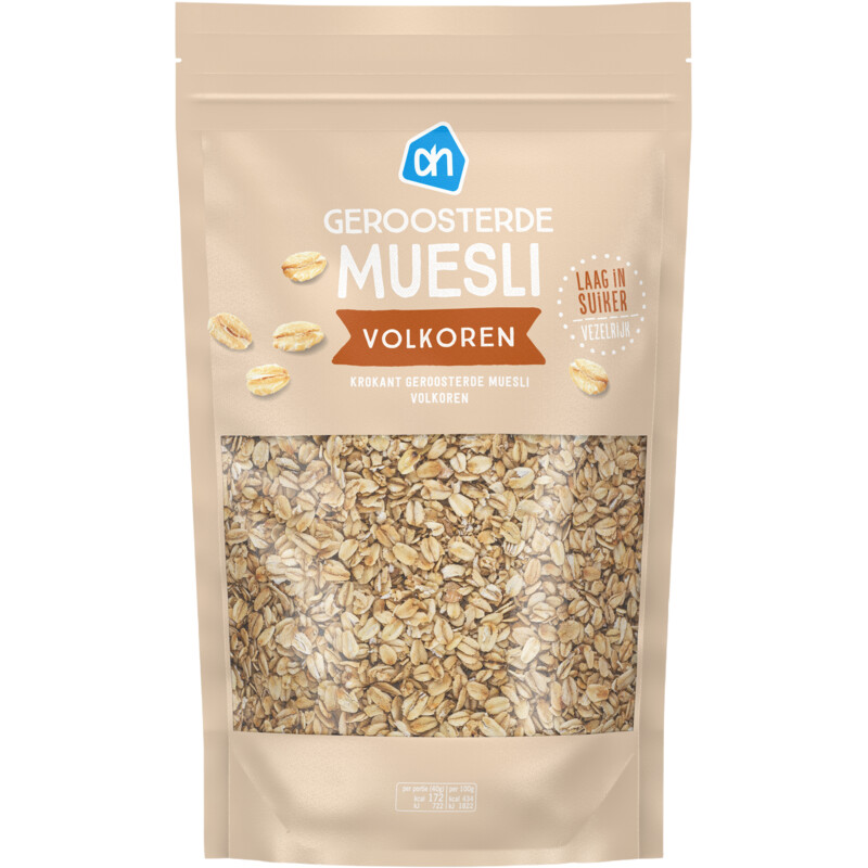 Een afbeelding van AH Geroosterde muesli volkoren