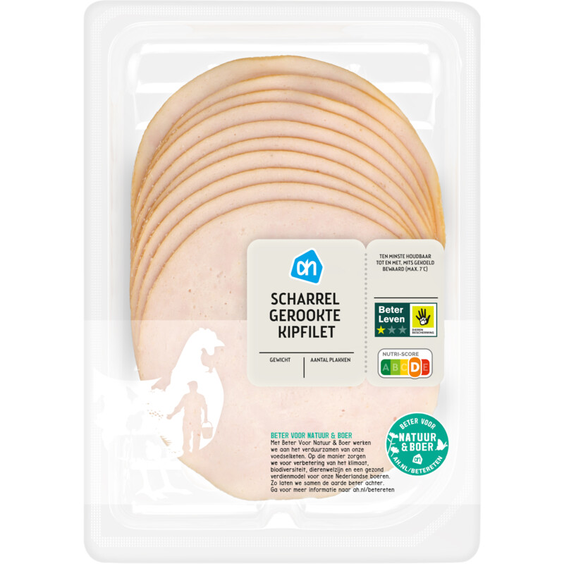 Een afbeelding van AH Scharrel gerookte kipfilet