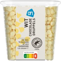 Een afbeelding van AH Witte chocolade druppels