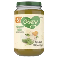 Olvarit Spinazie witvis rijst 6m+