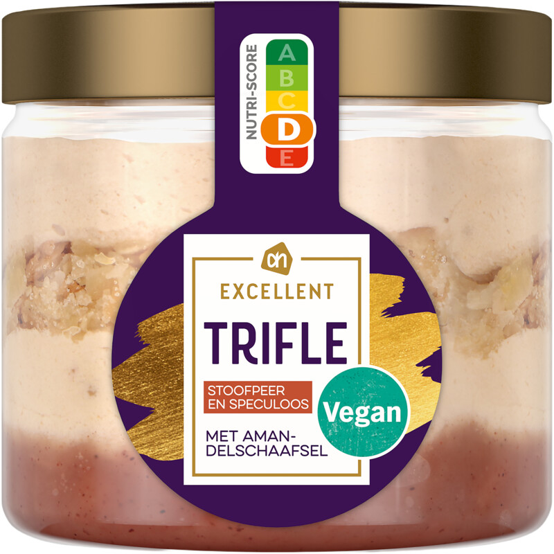 Een afbeelding van AH Excellent Trifle stoofpeer en speculoos
