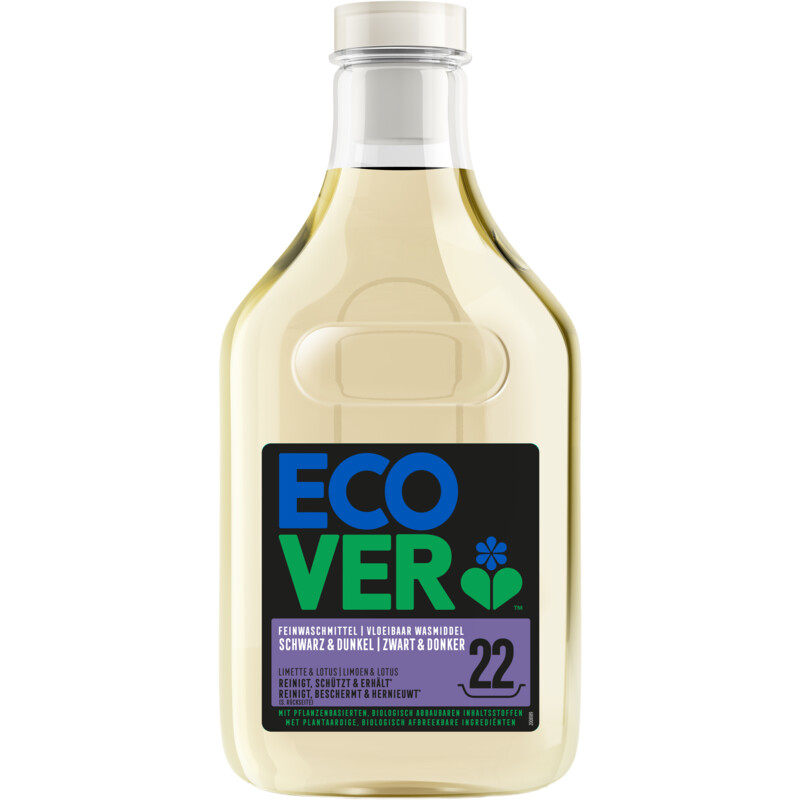 Een afbeelding van Ecover Vloeibaar wasmiddel zwart