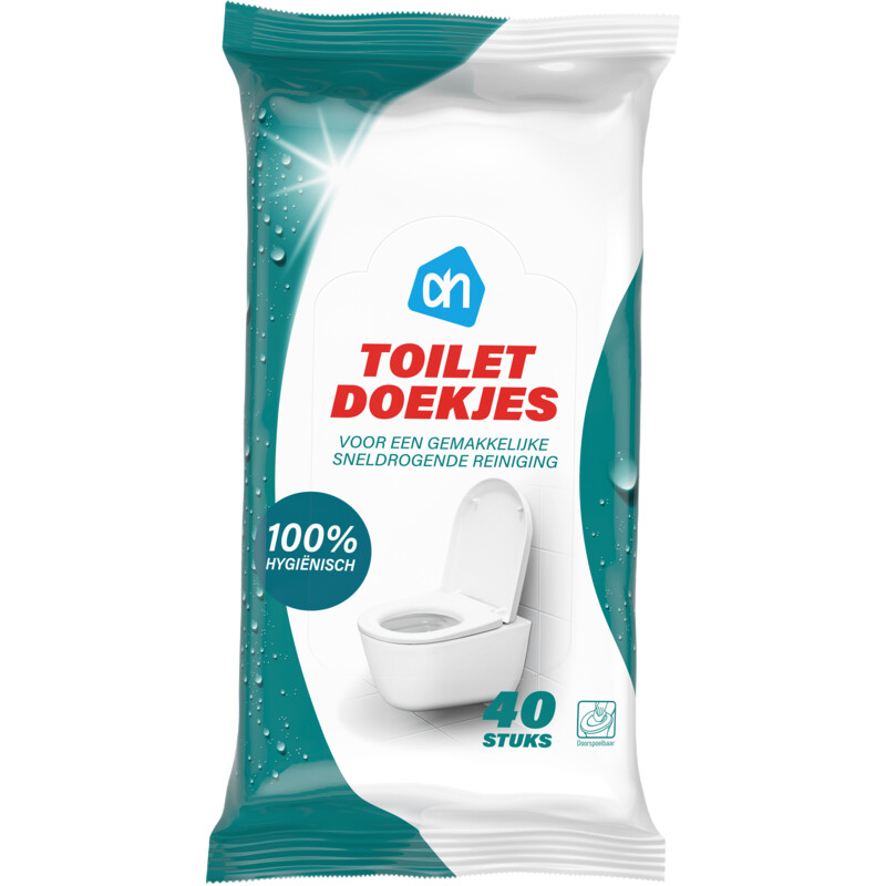 Een afbeelding van AH Toilet reinigingsdoekjes vochtig