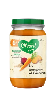 pdp-image-Olvarit Rode bietstamppot met kikkererwten 6m+