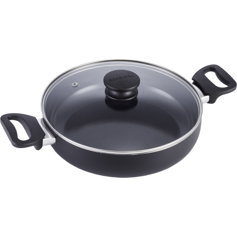 Een afbeelding van Brabantia Indu+ hapjespan zwart 26cm