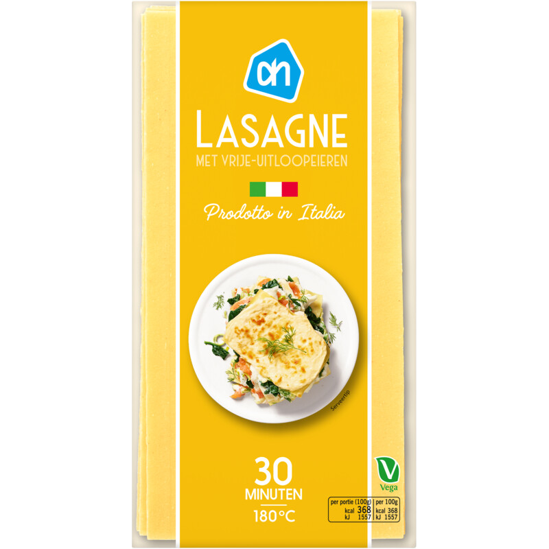Een afbeelding van AH Lasagne ei