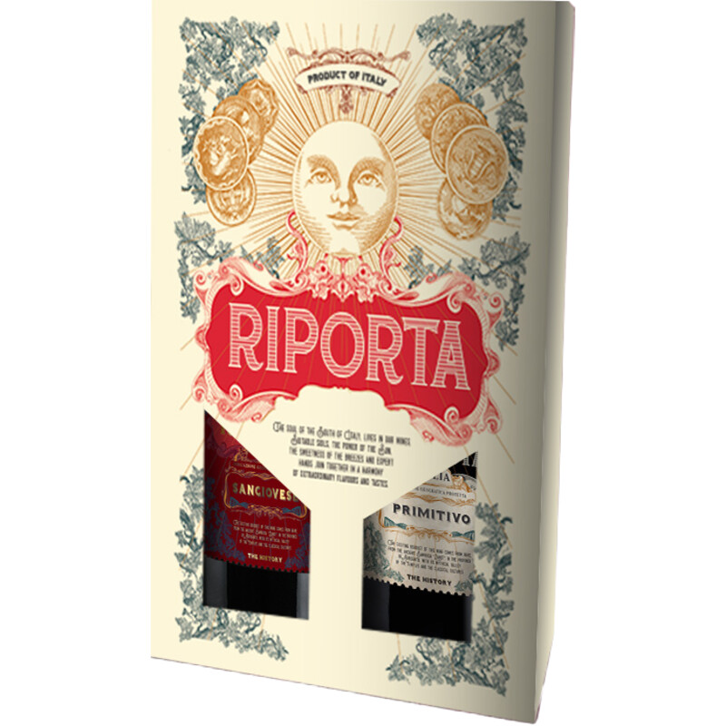 Een afbeelding van Riporta Primitivo & Sangiovese Giftpack